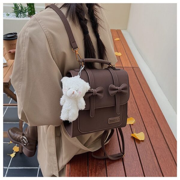 British-style Retro Chic Womens Backpack - Image 10