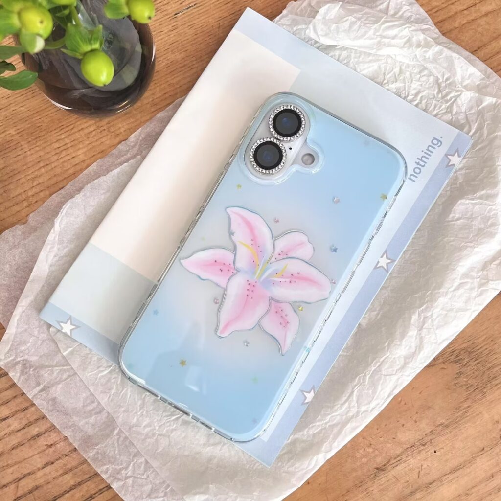 Minimalist Gilded-line Daffodil Phone Case Fresh And Stylish