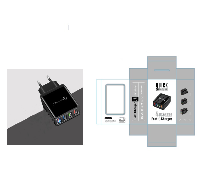 USB Charger Quick Charge 3.0 4 Phone Adapter For Tablet Portable Wall Mobile Charger Fast Charger - Image 32