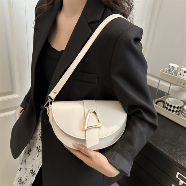 High-end, Fashionable Single-shoulder Bag Niche Saddle Bag - Image 10