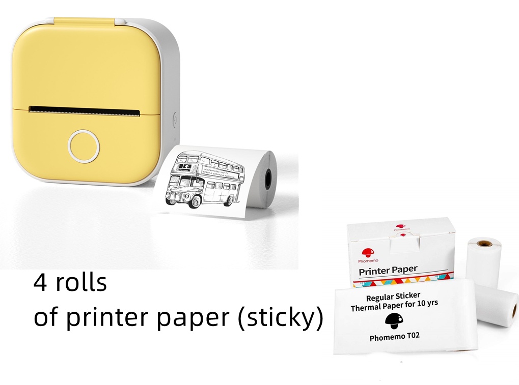 Portable Mini Thermal Label Printer Home Photo Printer Student Wrong Question Printer Bluetooth-compatible Mini Label Printer Price Tag - Image 82