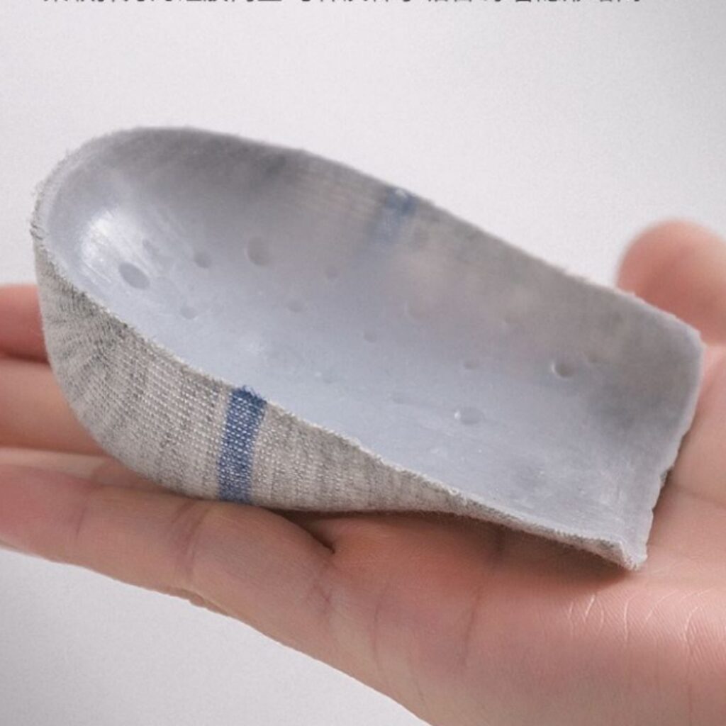 Invisible Height Increasing Heel Anti Cracking Socks Silicone Insoles