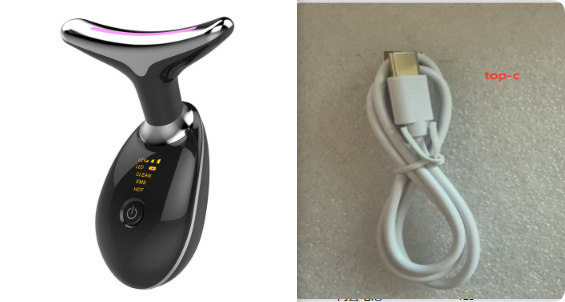 EMS Thermal Neck Lifting And Tighten Massager Electric Microcurrent Wrinkle Remover - Image 13