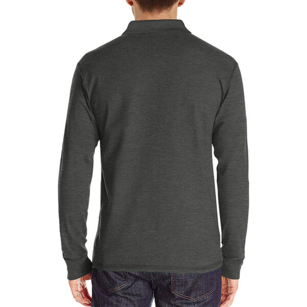 Mens Long-sleeve Lapel T-shirt Winter Base Layer Top - Image 18