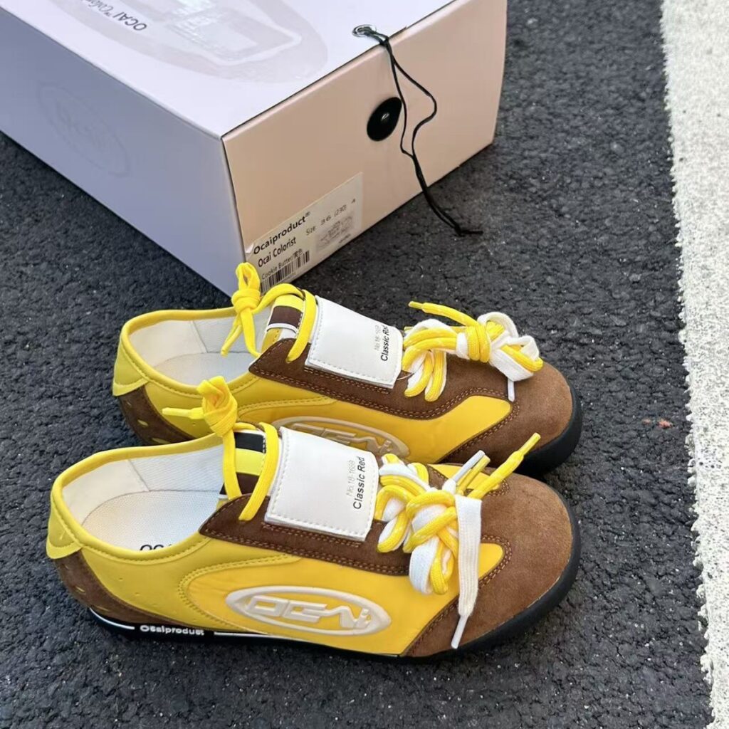 High-end Contrast-color Design Casual Flat Shoes For Commuting