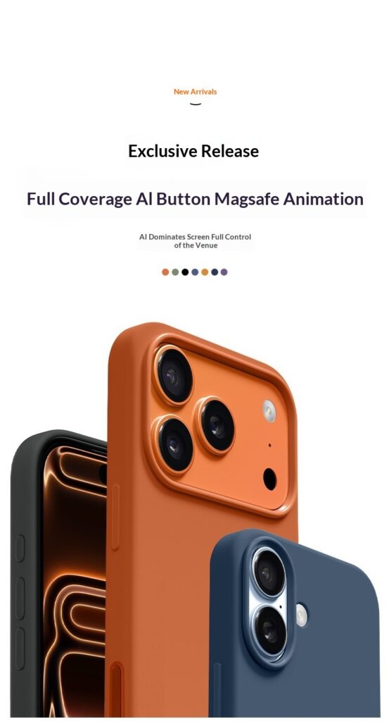 Liquid Silicone Magnetic All-inclusive Animated Phone Case