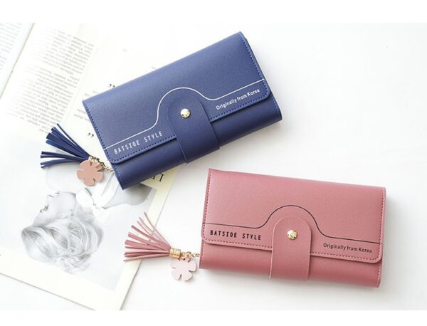 Geometric Letter Buckle Clutch Bag With Tassel And Petal Design For Young Women - Image 16