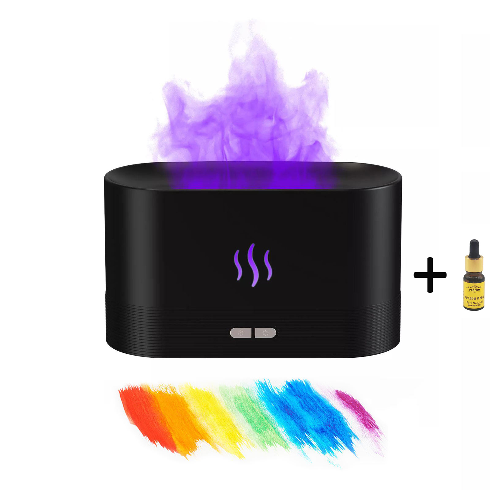 Best Selling USB Ultrasonic Flame Humidifier Led RGB Colorful Essential Oil Fire Flame Aroma Diffuser - Image 13