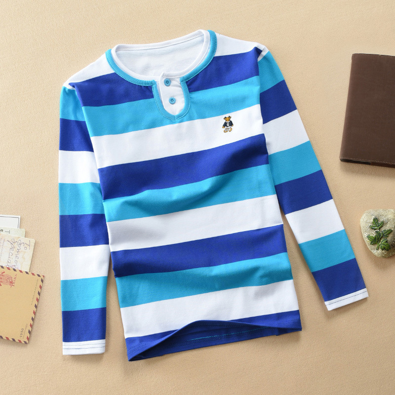 Turn-down Collar Long-sleeve T-shirt Childrens Clothing Business Top - Image 102