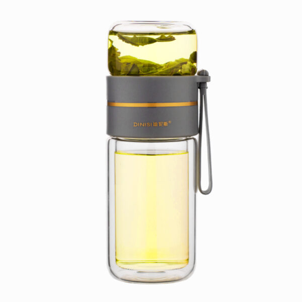 Glass Water Bottle With Tea Infuser Filter Tea Separation Double Wall Glass Bottle Leakproof Water Bottle - Image 11