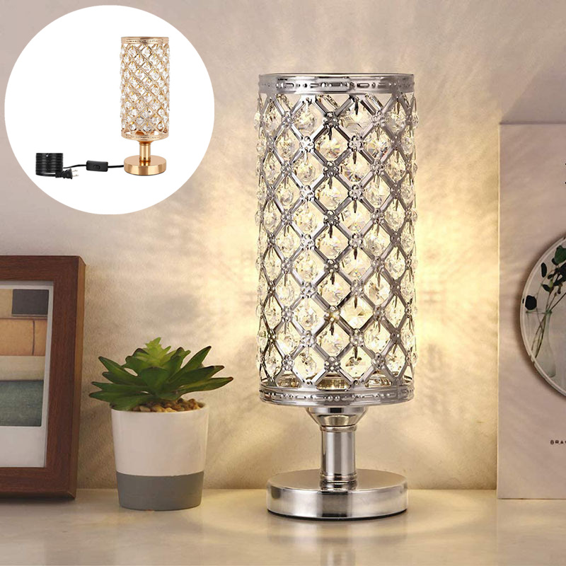 New Modern Crystal Table Lamp With Stylish Personality And Warm Bedside Decoration For Bedroom And Living Room - Image 1