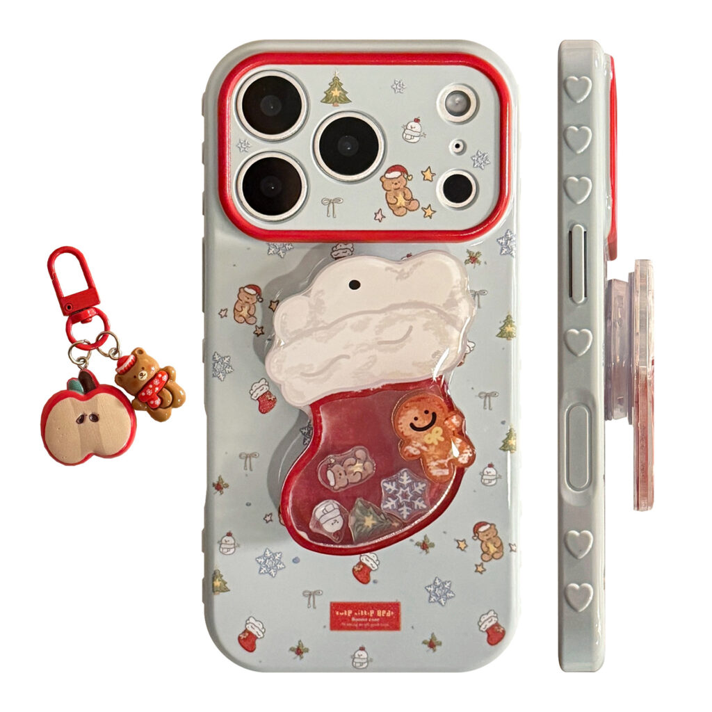 Christmas Stocking Shaker Stand Phone Case