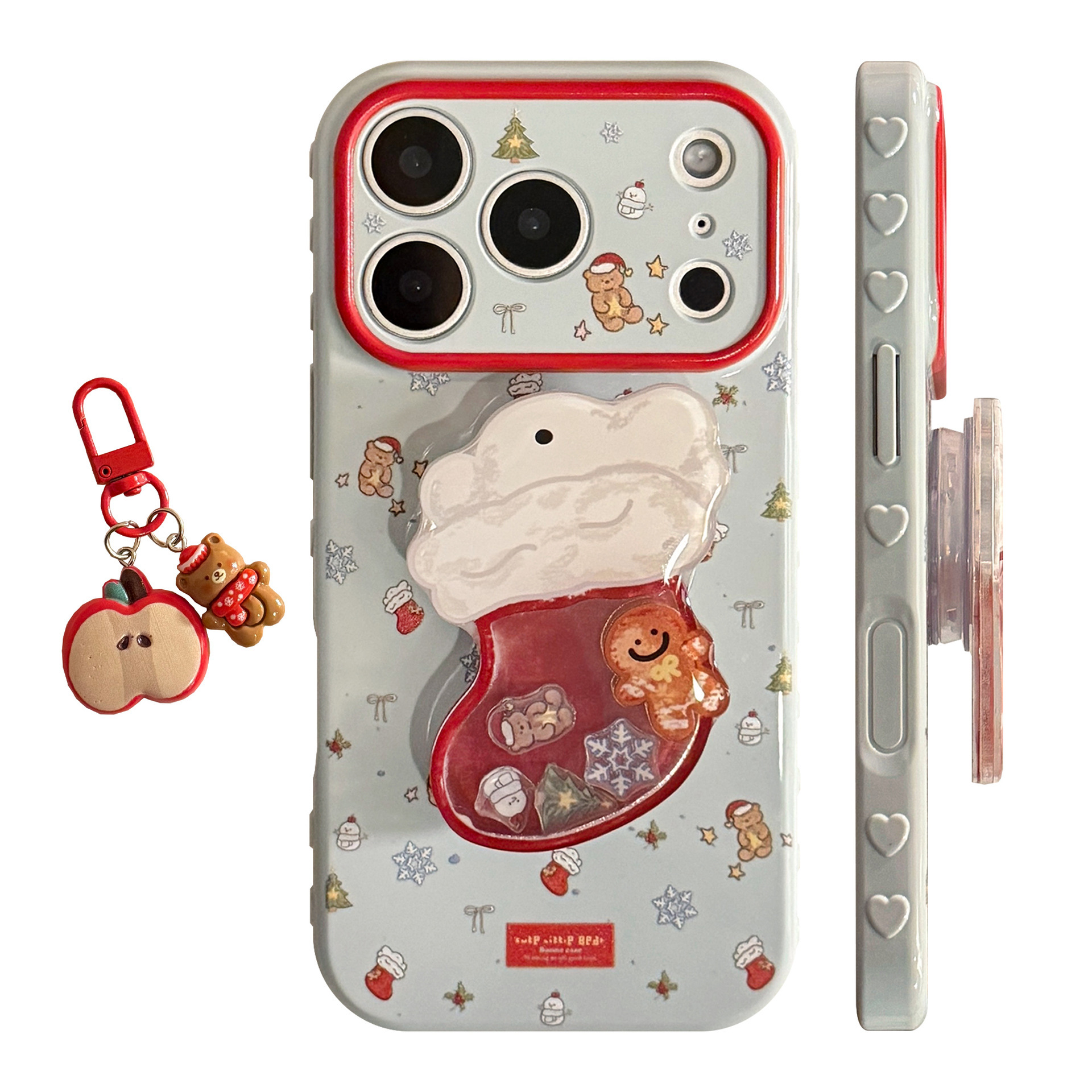 Christmas Stocking Shaker Stand Phone Case - Image 7