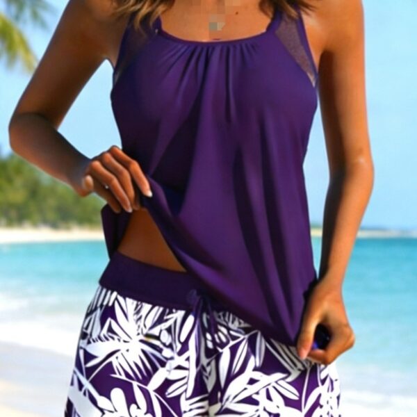 Womens Conservative Backless Slim-Fit Sports Bikini