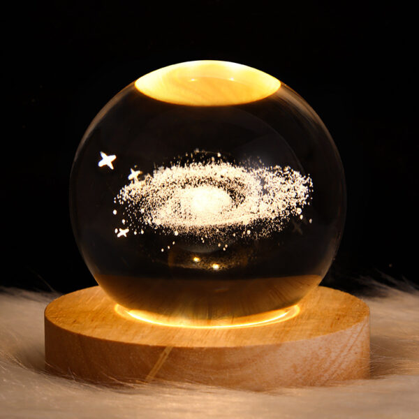 LED Night Light Galaxy Crystal Ball Table Lamp 3D Planet Moon Lamp Bedroom Home Decor For Kids Party Children Birthday Gifts - Image 16