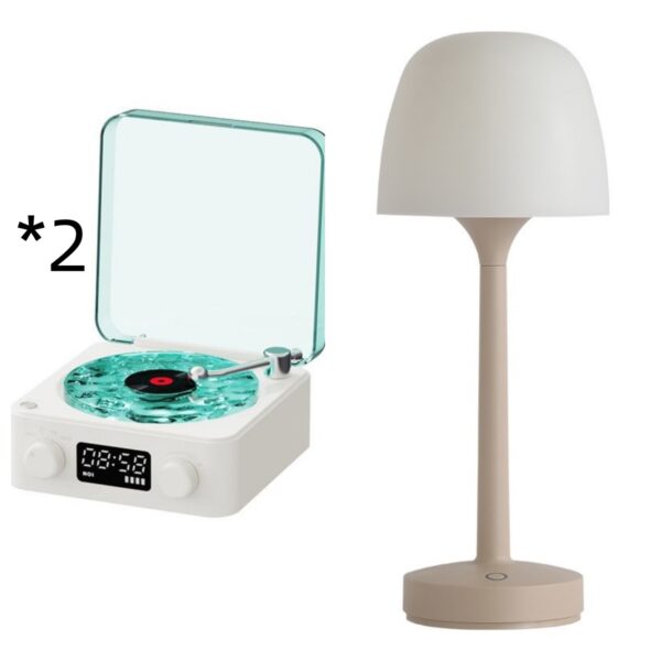 Retro Turntable Speaker Wireless Bluetooth-compatible 5.0 Vinyl Record Player Stereo Sound With White Noise RGB Projection Lamp Effect - Image 19