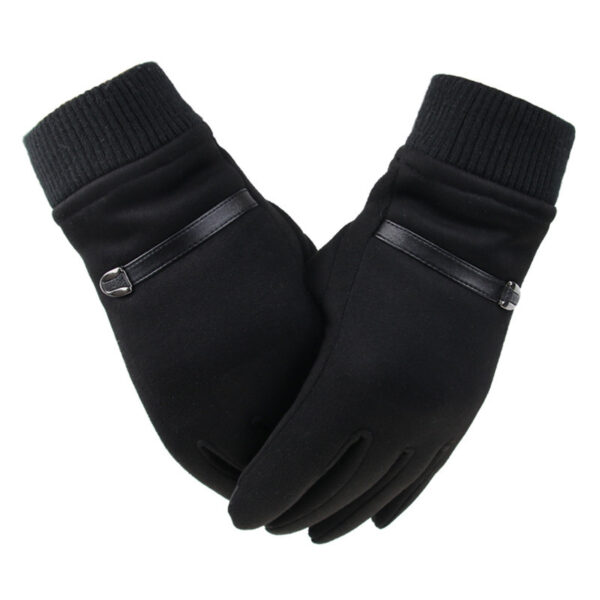 Winter Men's Gloves Suede - Image 8