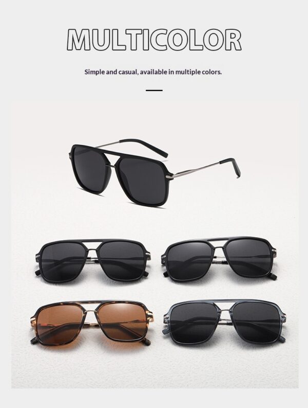 Classic Dual-Beam Sunglasses Mens Fashion Sunglasses - Image 22