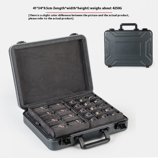Portable Handheld Aluminum Alloy Jewelry Box - Image 6