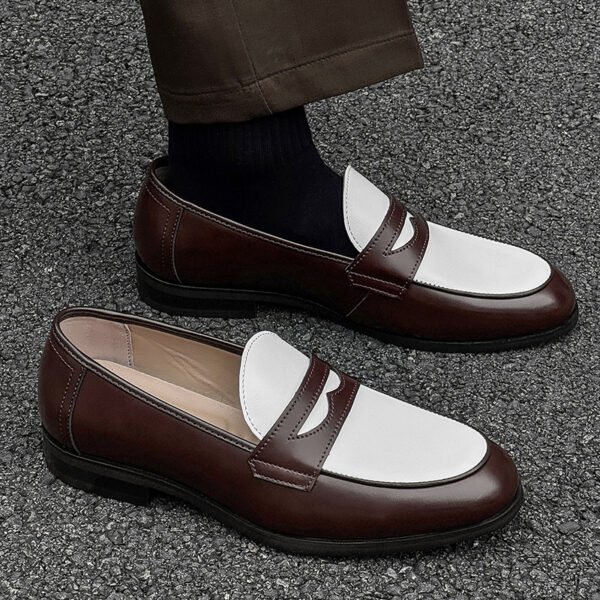 New Stylish All-match Mens Slip-on Casual Leather Shoes - Image 1