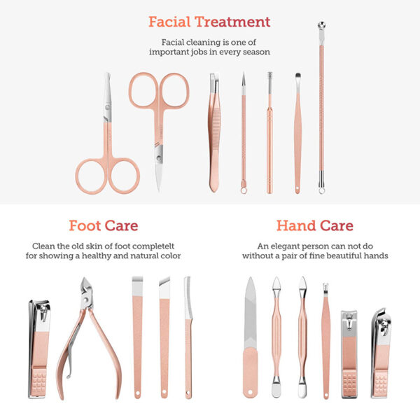 Professional Scissors Nail Clippers Set Ear Spoon Dead Skin Pliers Nail Cutting Pliers Pedicure Knife Nail Groove Trimmers - Image 24