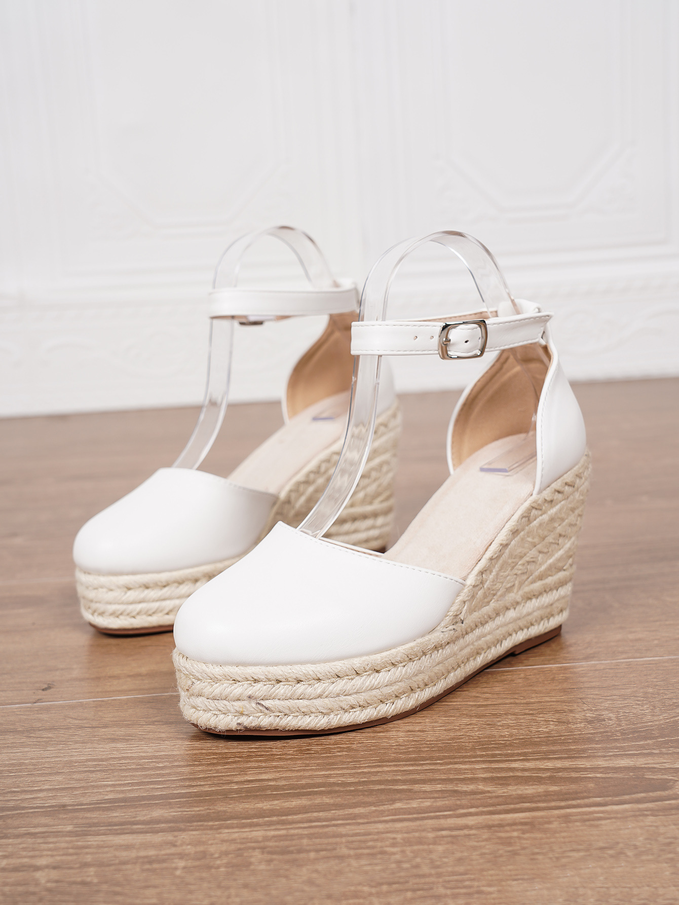 Platform Espadrille Sandals With Ankle Strap - Image 75