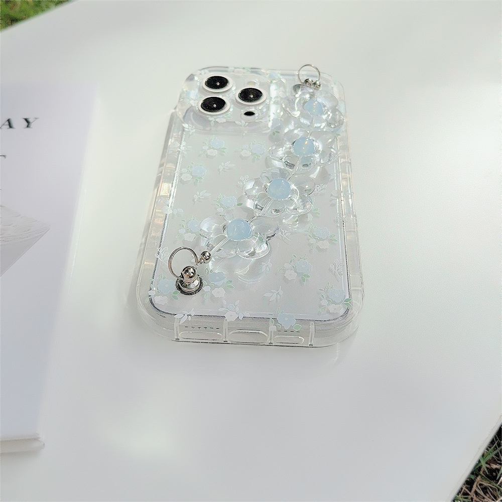Fresh And Summery Blue Floral Phone Case - Image 9