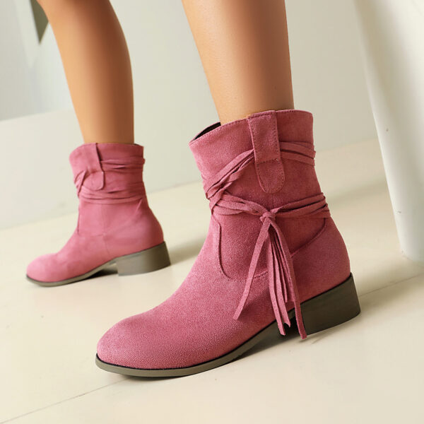 Tassel Women's Casual Ankle Boots - Image 14