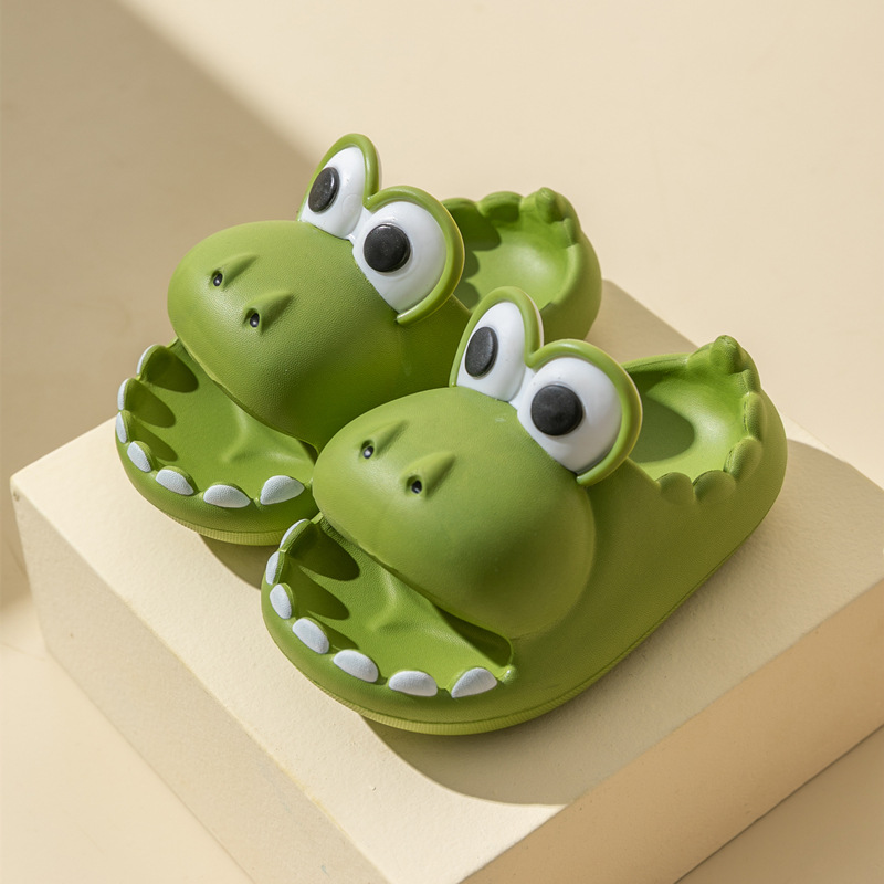 Kids Dinosaur Slippers Wholesale Summer Cartoon Parent Child Outdoor Home EVA Sandals Women Men Kids Cute Slippers Baby Shoes - Image 14