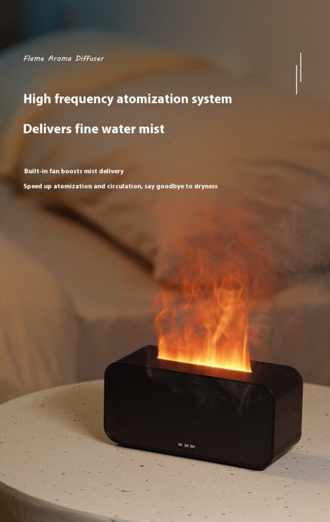 Timing Simulation Aroma Diffuser Usb Household Flame Humidifier  Aromatherapy Machine Spray Air Flame Humidifier Diffuser