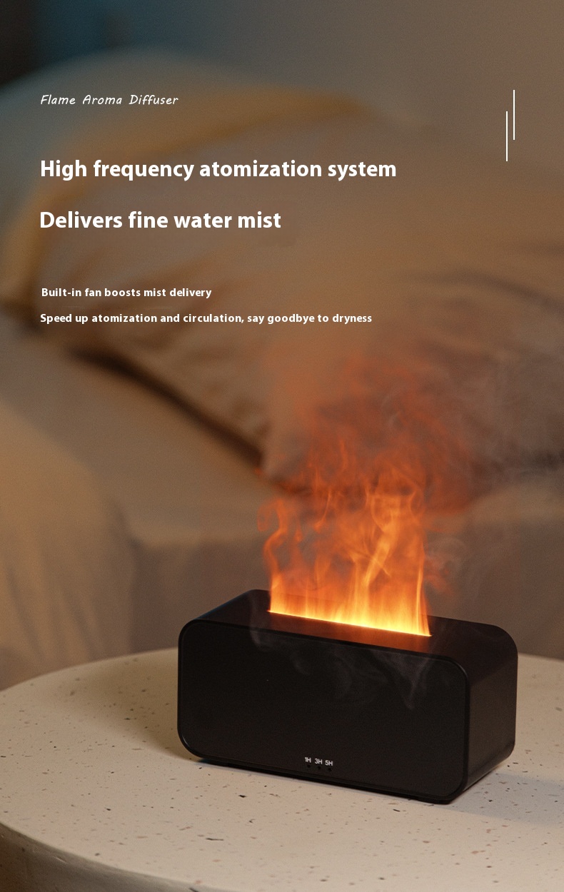 Timing Simulation Aroma Diffuser Usb Household Flame Humidifier  Aromatherapy Machine Spray Air Flame Humidifier Diffuser - Image 15
