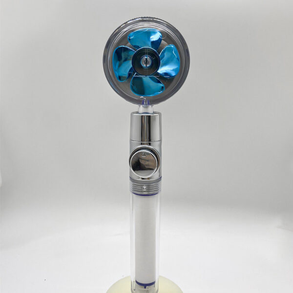 Shower Head Water Saving Flow 360 Degrees Rotating With Small Fan ABS Rain High Pressure Spray Nozzle Bathroom Accessories - Image 40