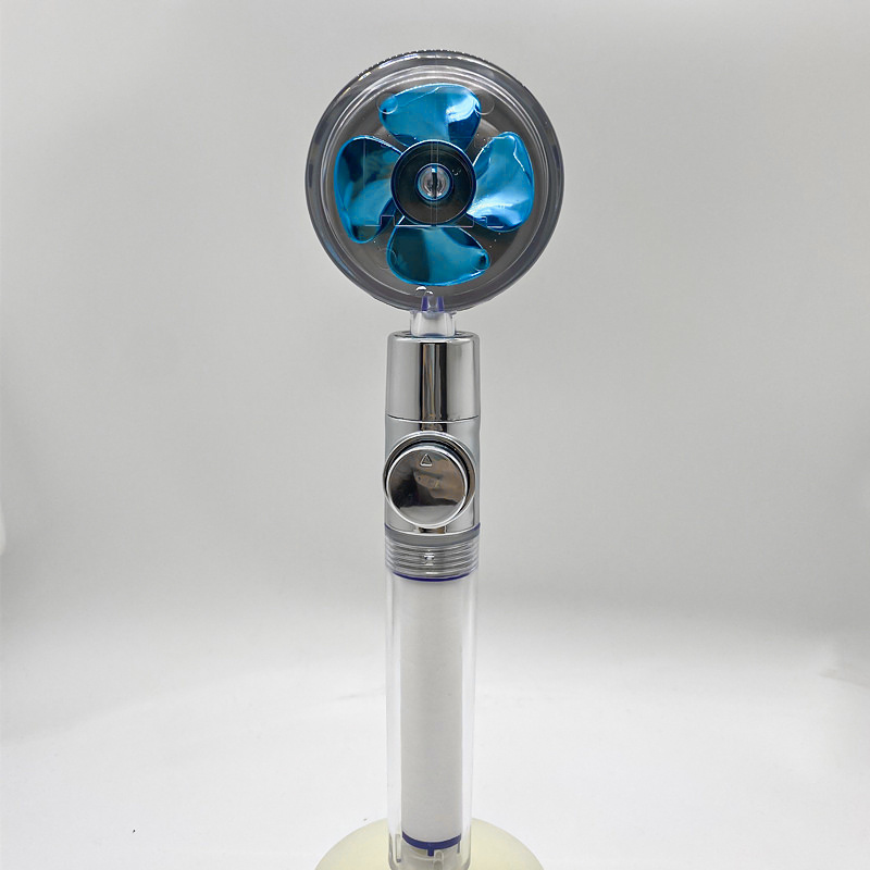 Shower Head Water Saving Flow 360 Degrees Rotating With Small Fan ABS Rain High Pressure Spray Nozzle Bathroom Accessories - Image 40