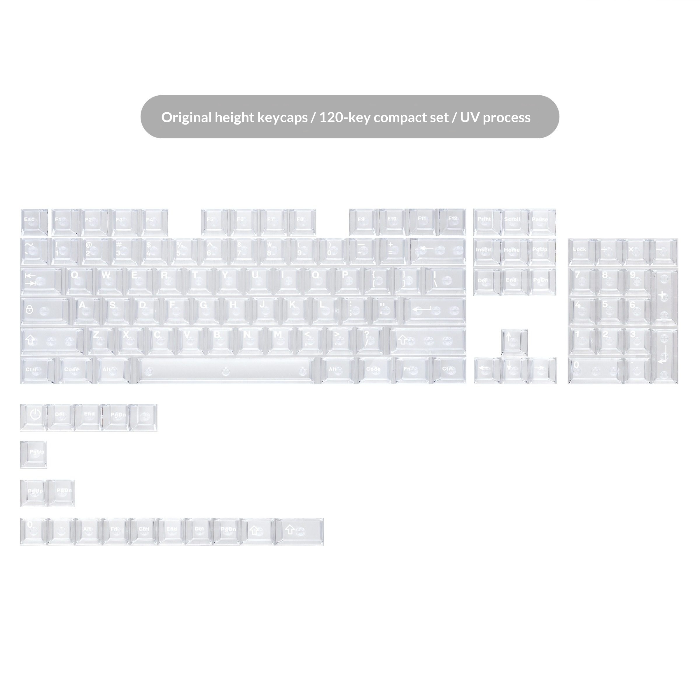 PC Frosted Translucent White Keycap With Light-transmitting Mechanical Magnetic Compatibility - Image 8