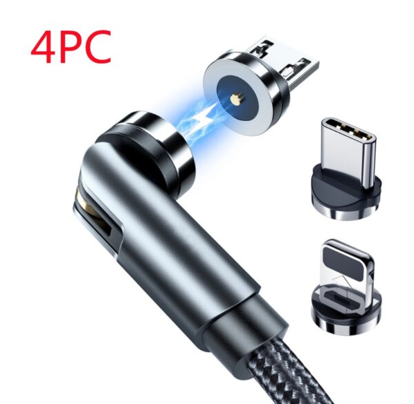 Essager Rotate Magnetic Cable 360 Degree USB Type C Charging Cable Fast Charging Magnet Charger 540 Rotate Micro Magnetic Cable - Image 18