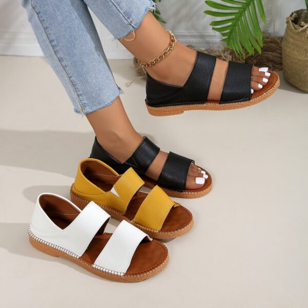 New Fairy-style Flat Soft Soled Sandals - Image 1