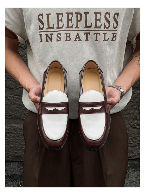 New Stylish All-match Mens Slip-on Casual Leather Shoes - Image 14