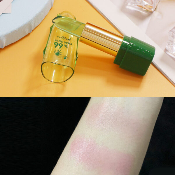 Aloe Vera Gel Color Changing Lipstick Gloss  Moisturizer Anti-drying Desalination Fine-grain Lip Blam Care - Image 12