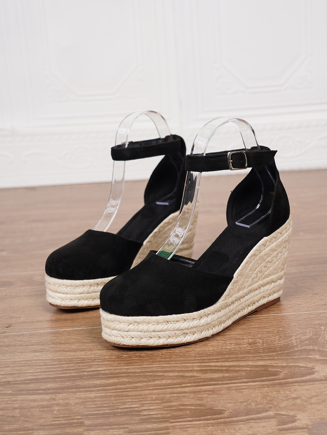 Platform Espadrille Sandals With Ankle Strap - Image 12