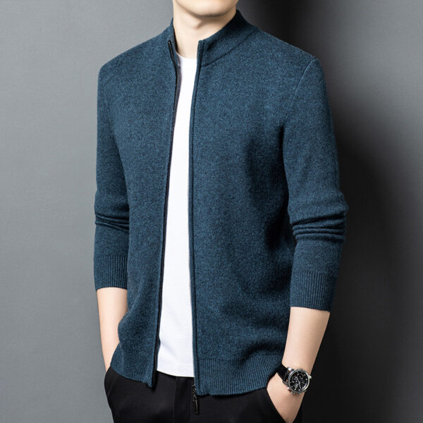 Men's AutumnWinter New Business Knitted Casual Jacket - Image 35