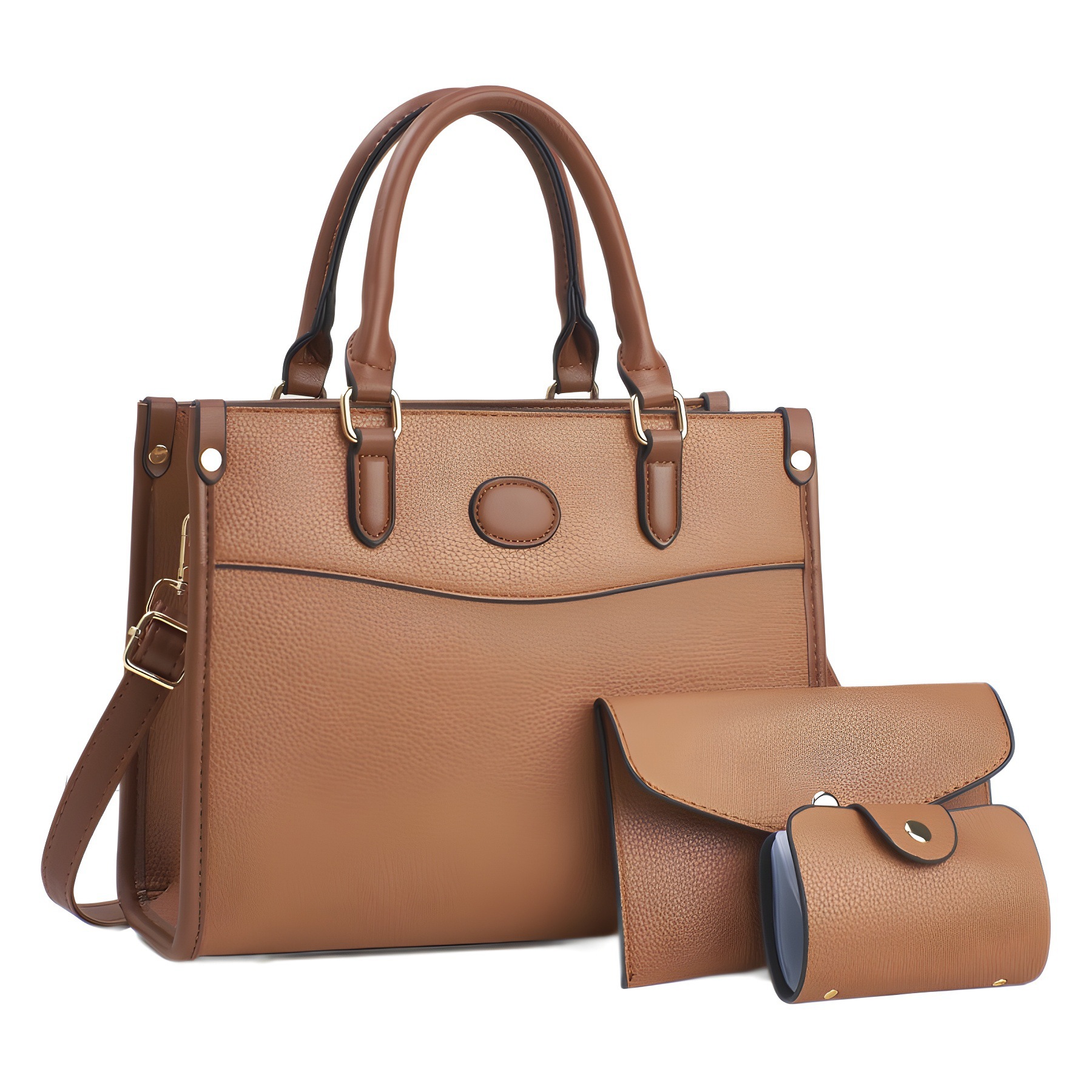 Stylish Three-Piece Shoulder Bag Set For Women Mother-and-Child Bags - Image 5