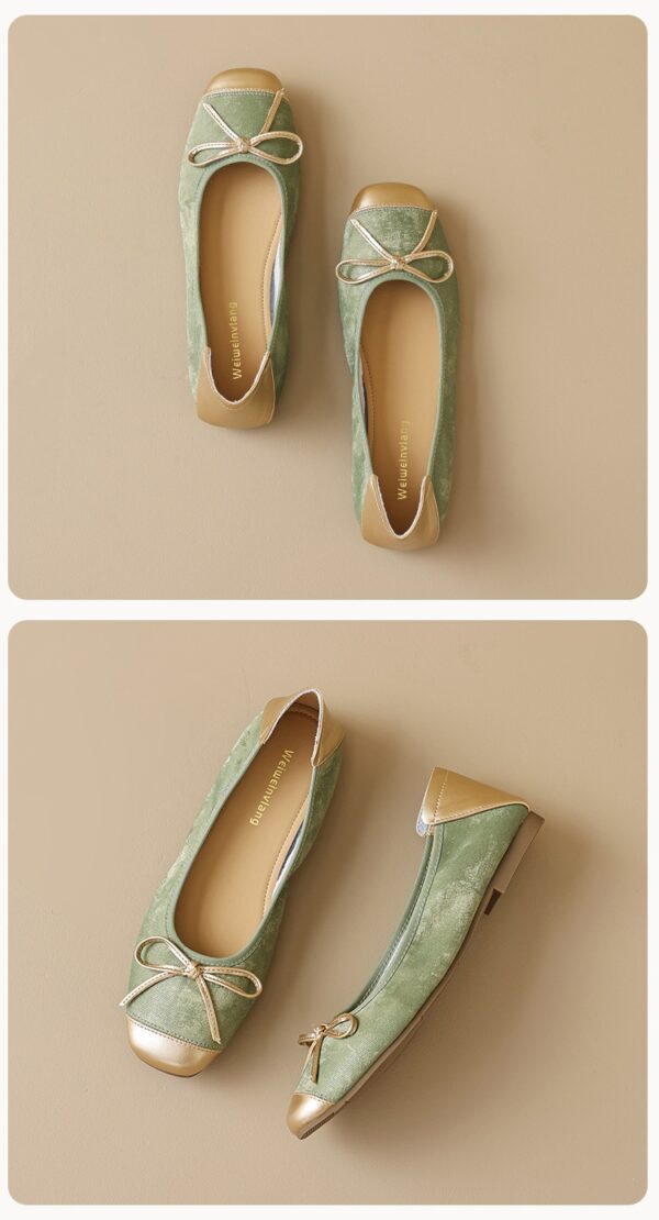 Women's Soft-soled Low-cut Bow-tie Flat Shoes - Image 9