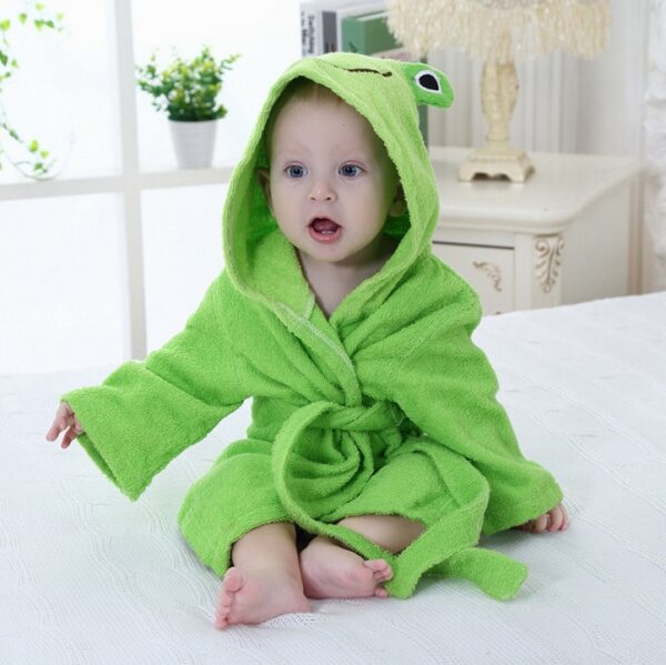Cartoon Cute Animal Modeling Baby Bath Towels Baby Bathrobes Cotton Children's Bathrobes Baby Hooded - Image 31