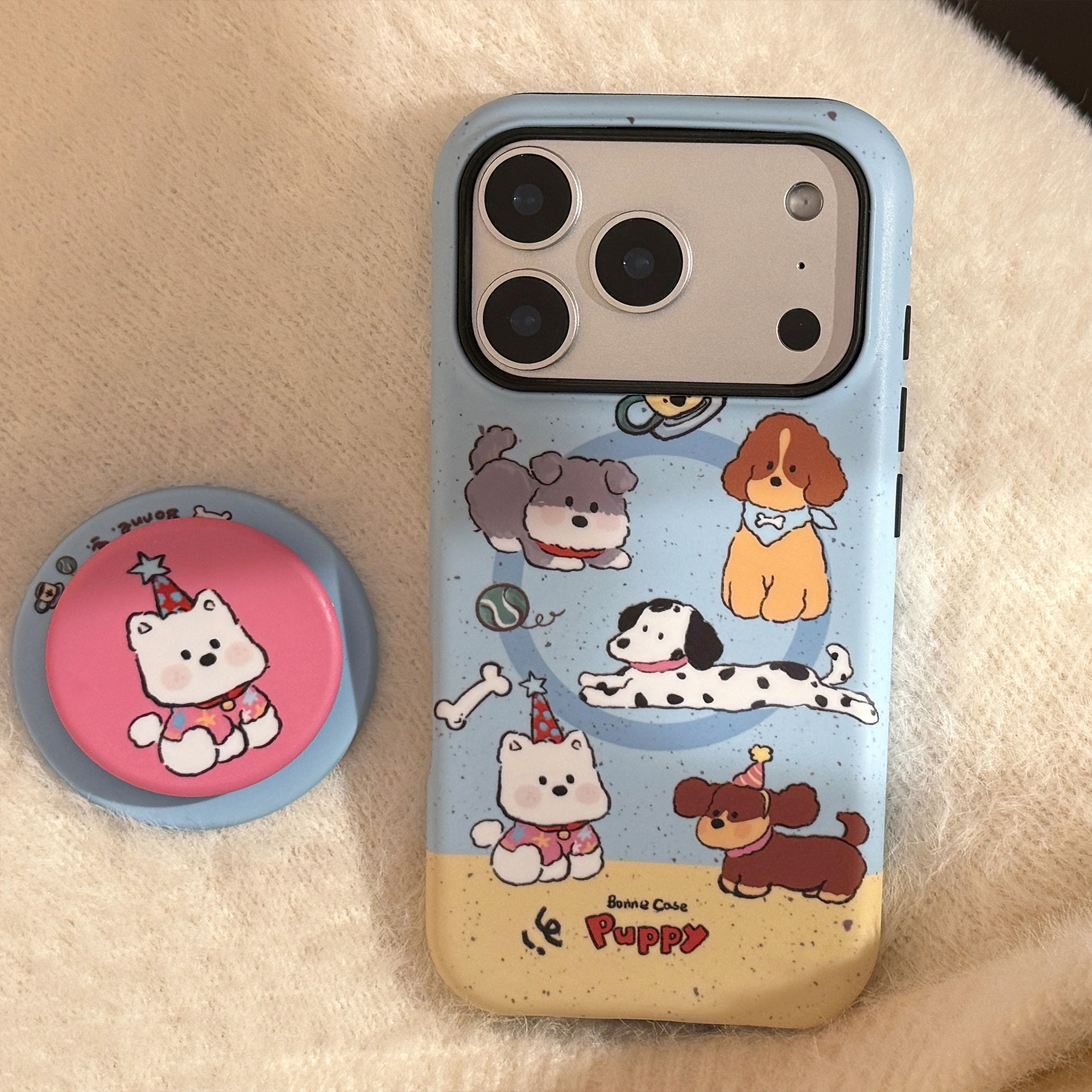 Cute Dog Magnetic Stand Phone Case - Image 4