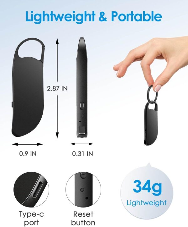 Digital Voice Recorder, 64GB Voice Activated Recorder With Noise Reduction For Work, Lectures, Meetings, Interviews - Image 10