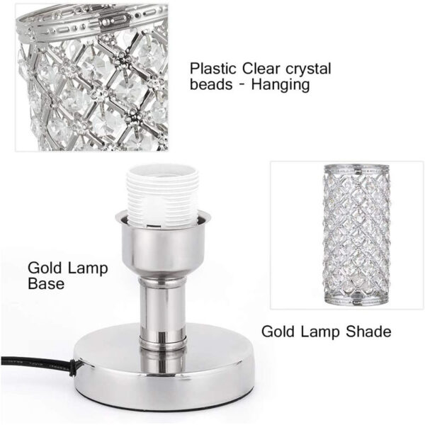 New Modern Crystal Table Lamp With Stylish Personality And Warm Bedside Decoration For Bedroom And Living Room - Image 10