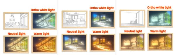 Illuminated Picture LED Decorative Light Painting Bedside Picture Style Creative Modern Simulate Sunshine Drawing Night Light Gift - Image 84