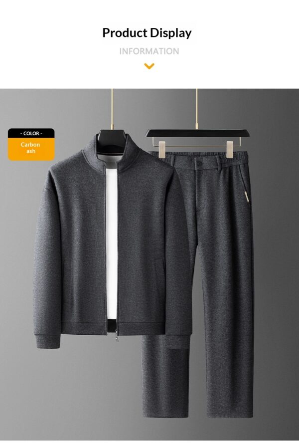 Men's Fashion Casual Stand-Collar Sweatshirt Sports Suit - Image 15
