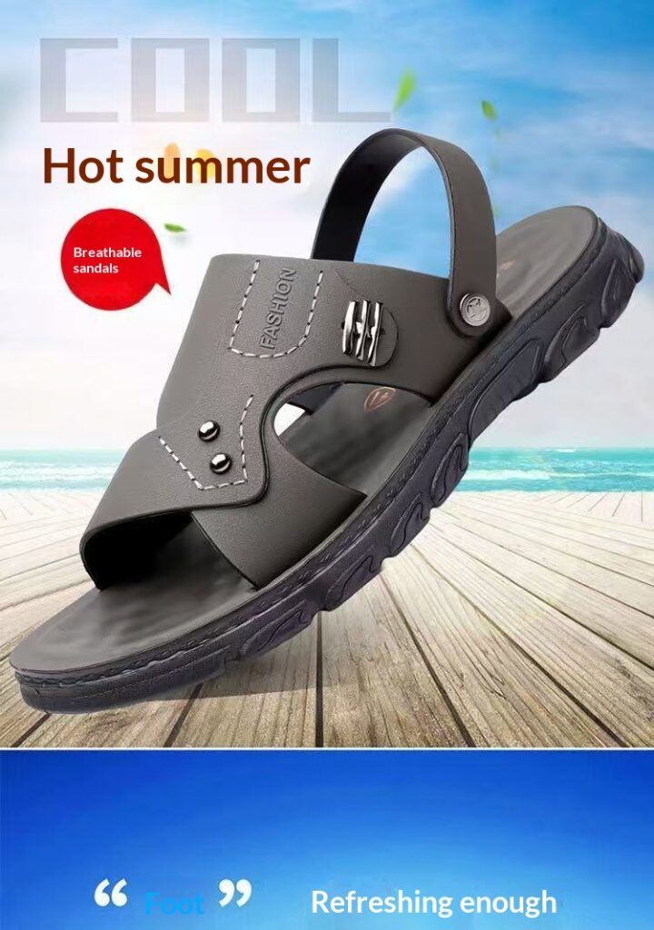 Waterproof Non-Slip Soft-Soled Mens Dual-Use Sandals