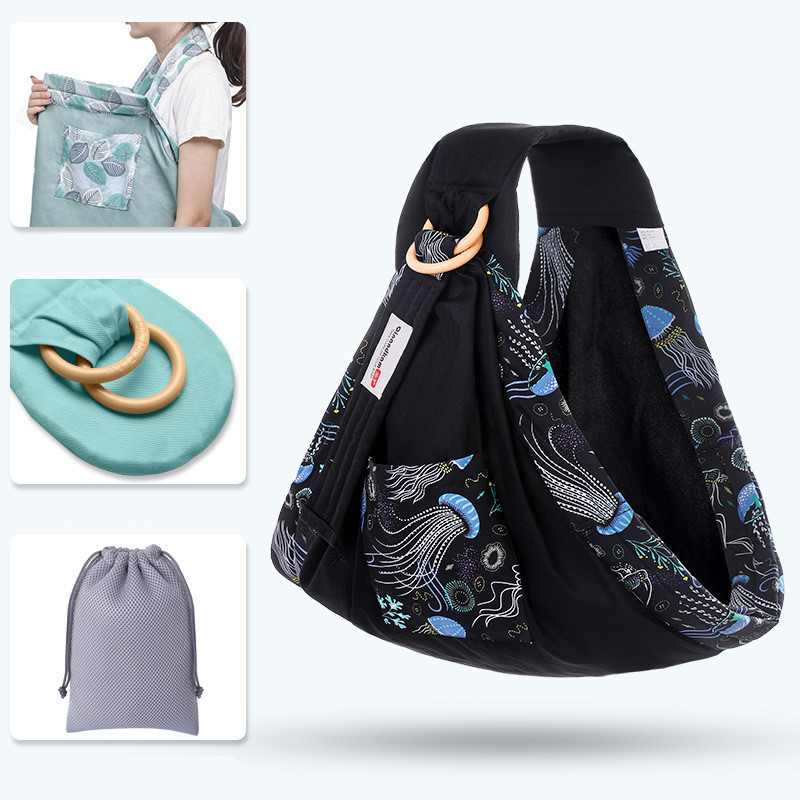 Baby Wrap Carrier Sling Adjustable Infant Comfortable Nursing Cover Soft Breathable Breastfeeding Carrier - Image 5